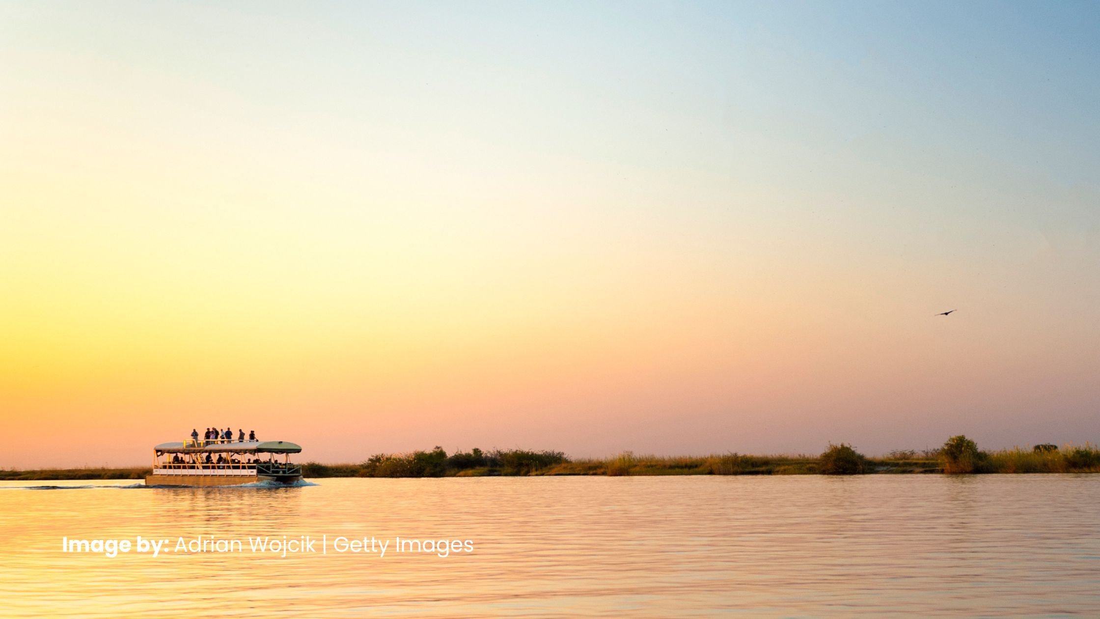 Boating safari in Botswana